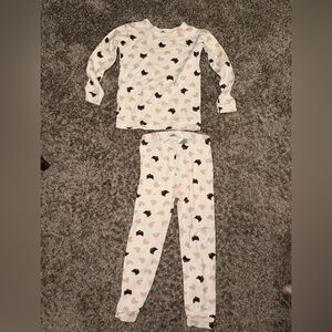 Gap Heart & Cat Pattern Kids Pajamas